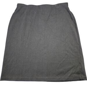 Old Navy Charcoal Black Mini Skirt Stretch Pull-On Pencil Tube Women Size L Tall